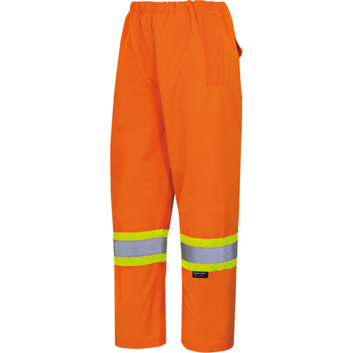 5576 Pantalon de s&eacute;curit&eacute; hydrofuge de 450D, Polyester/Polyur&eacute;thane, Petit, Orange haute visibilit&eacute; Equipex