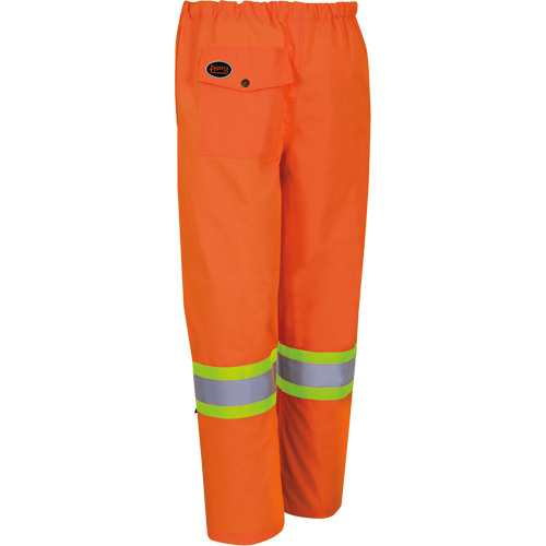 5576 Pantalon de s&eacute;curit&eacute; hydrofuge de 450D, Polyester/Polyur&eacute;thane, Petit, Orange haute visibilit&eacute; Equipex