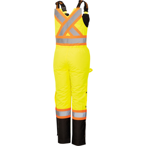5041BBW Combinaison de s&eacute;curit&eacute; imperm&eacute;able haute visibilit&eacute; pour femmes, Polyester, T-petit, Noir/Jaune lime haute visibilit&eacute; Equipex