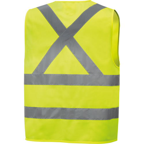 6886 Veste de s&eacute;curit&eacute; haute visibilit&eacute; en tricot chaîne, Jaune lime haute visibilit&eacute;, Petit, Polyester Equipex