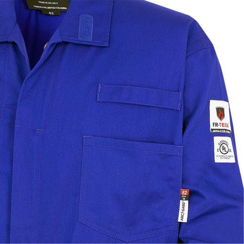 7779T FR-Tech&reg; 88/12 Arc Rated Flame Resistant Coveralls, Size 40 (Tall), Royal Blue, 10 cal/cm² Equipex