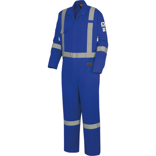 7709AT Combines ignifuges et r&eacute;sistants aux arcs &eacute;lectriques &agrave; haute visibilit&eacute; The Rock FR-Tech, Taille 40 (grand taille), Bleu royal, 10 cal/cm² Equipex
