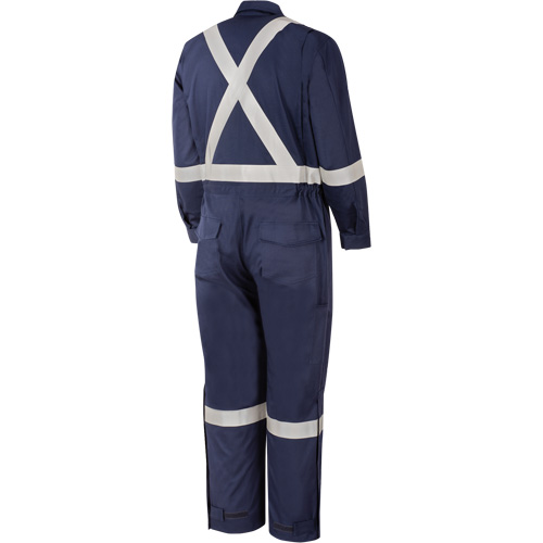 4481T Combinaison de soudage ignifuge et r&eacute;sistant aux arcs &eacute;lectriques Flash-Gard, 56 (grand taille), Bleu marin Equipex