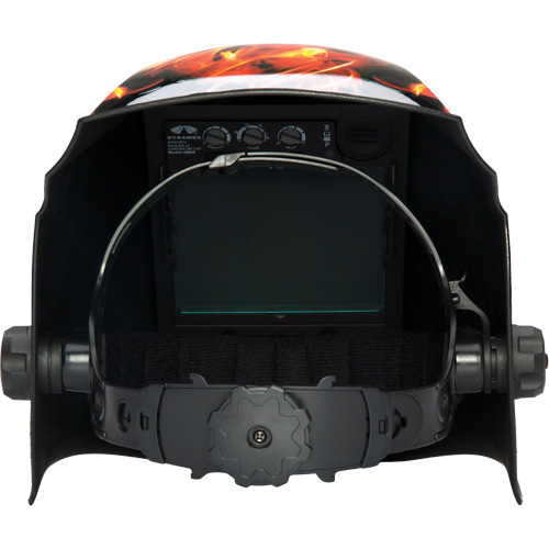 Leadhead&reg; Auto Darkening Welding Helmet, 3.8" L x 3.4" W View Area, 9 - 13 Shade Range Equipex