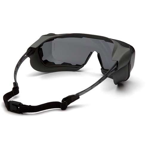Lunettes &agrave; coques de s&eacute;curit&eacute; Cappture Plus, Lentille Gris, Antibu&eacute;e, Ventilation Ferm&eacute; Equipex