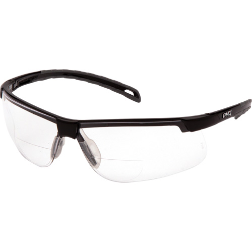 H2MAX Reader Lens with Black Frame, Anti-Fog, Clear, 2.0 Diopter Equipex