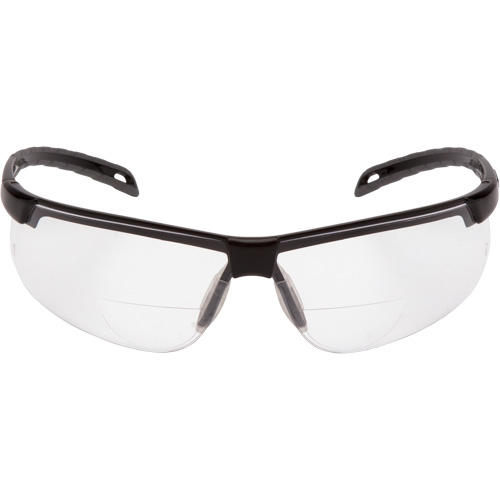 H2MAX Reader Lens with Black Frame, Anti-Fog, Clear, 2.0 Diopter Equipex