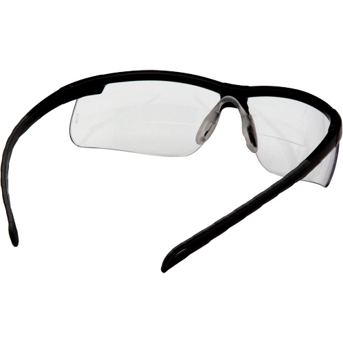 H2MAX Reader Lens with Black Frame, Anti-Fog, Clear, 2.0 Diopter Equipex