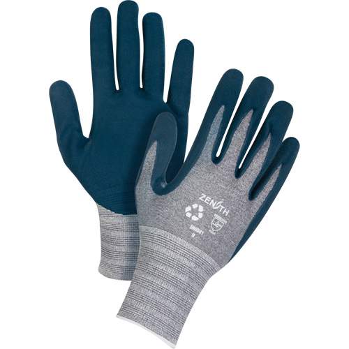 Gants &eacute;cologiques enduits et l&eacute;gers, 7, R&ecirc;vetement Mousse de nitrile, Calibre 15, Enveloppe en Polyester/rPET Equipex