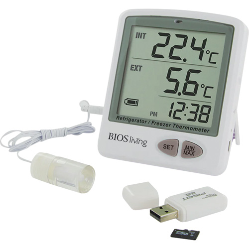 Living Vaccine Data Logger, - 50 °C to +70 °C (- 58 °F to +158 °F) Equipex