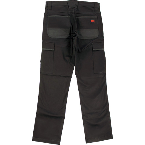 WP100 Work Pants, Cotton/Spandex, Black, Size 2, 30 Inseam Equipex