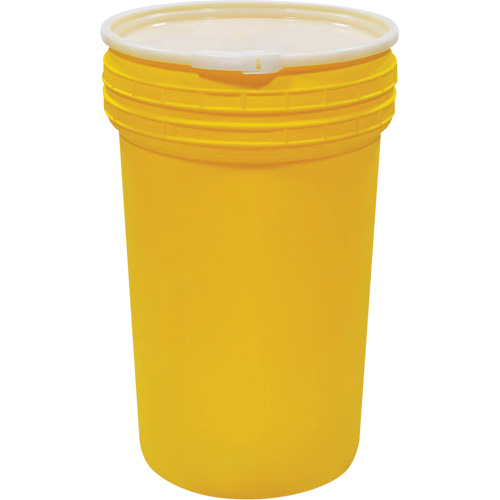 Plastic Lab Pack Nestable Drum with Lever-Lock, 55 US gal., Mobile Equipex