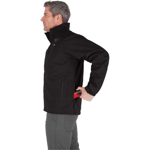 Manteau chauffante M12 ToughShell (manteau seulement), Hommes, Grand, Noir Equipex