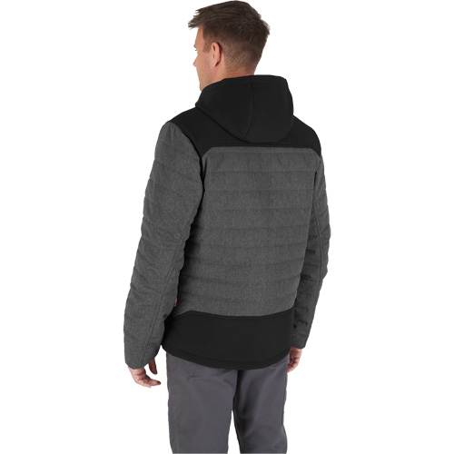 M12 Heated Quietshell Jacket with Battery, Men's, Small, Grey Equipex