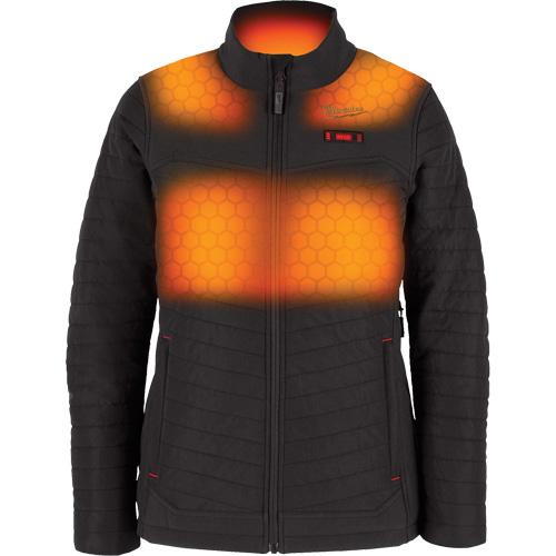 Manteau chauffant M12 Axis avec pile, Femmes, Grand, Noir Equipex