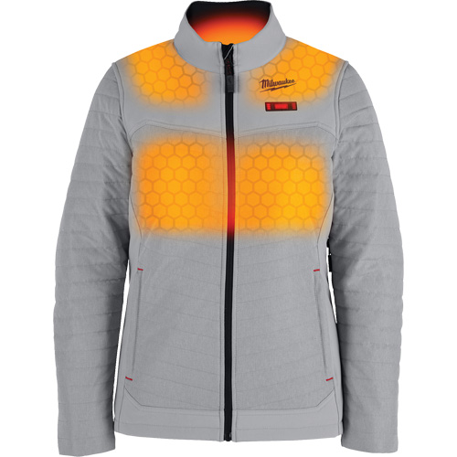 Manteau chauffant M12 Axis avec pile, Femmes, 2T-Grand, Gris Equipex