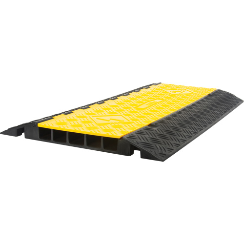Polyurethane Cable Protector, 5 Channels, 35.43" L x 19.69" W x 2" H Equipex