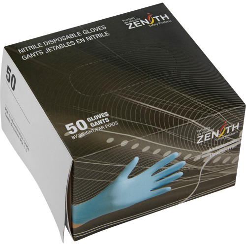 Emballages de gants jetables pour machine distributrice, Petit, Nitrile, 4,5 mils, Sans poudre, Bleu, Classe 2 Equipex
