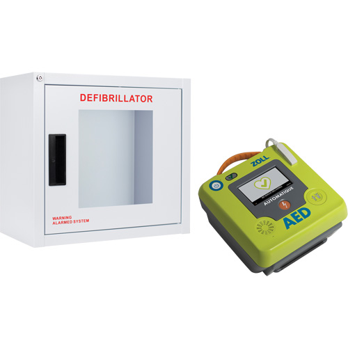 Ensemble armoire murale et d&eacute;fibrillateur AED 3, Automatique, Anglais, Classe 4 Equipex