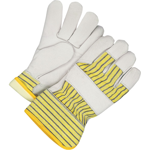 Lined Fitter's Gloves with Safety Cuff, 3X-Large, Grain Cowhide Palm, Thinsulate Inner Lining Equipex