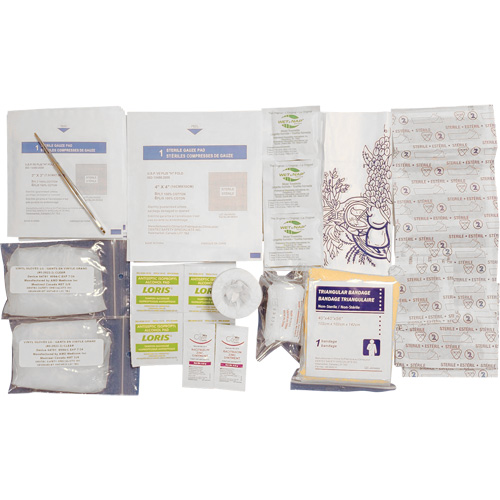 Recharge pour trousse de premiers soins Shield, R&eacute;pond &agrave; la norme CSA Z1220-17 type 1 individuelle, Personnel (1 travailleur) Equipex