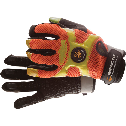 High-Visibility Anti-Vibration Air Gloves, Size Medium/8 Equipex