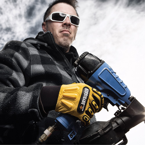 Gants The Original Dryrigger, 7/Petit, Paume en Su&egrave;de, Poignet &agrave; enfiler Equipex