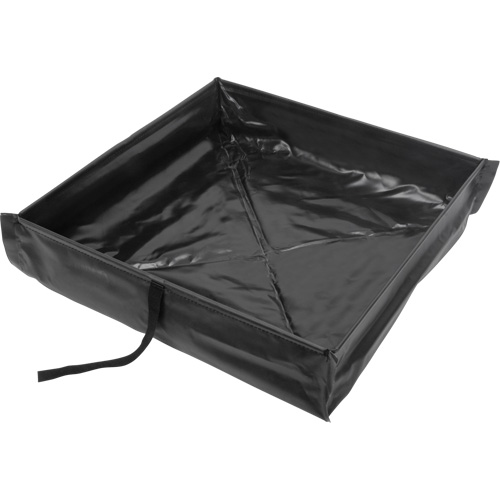 Collapsible Roll-Up Spill Berm, 15 US gal. Capacity, 2' W x 2' L x 6" H Equipex