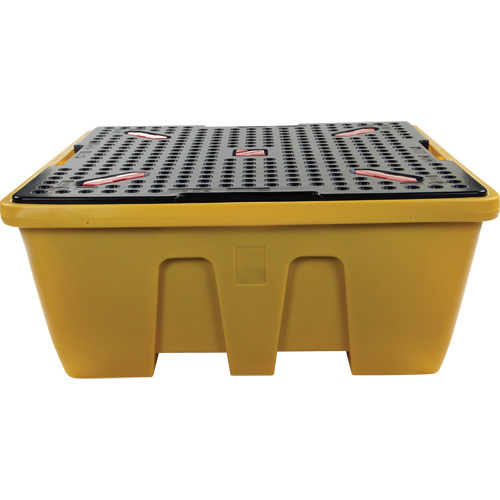 Palette de d&eacute;versements IBC, Capacit&eacute; de d&eacute;versement 333 gal. US, 66" x 66" x 27,5" Equipex