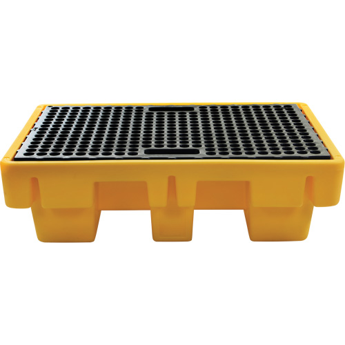 2-Drum Spill Pallet, 61 US gal. Spill Capacity, 51.5" x 36" x 15" Equipex