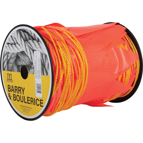 Ligne d'avertissement avec fanions, 328' lo, Orange Equipex