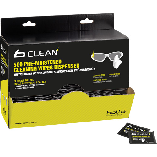 Lingettes nettoyantes pr&eacute;mouill&eacute;es B-Clean B500 Equipex