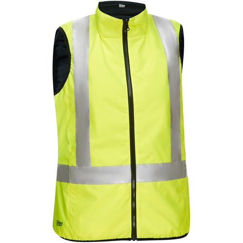 Veste bouffante, enveloppante et r&eacute;versible avec X au dos Bisley pour femmes, Jaune lime haute visibilit&eacute;, 3T-Grand, Polyester Equipex