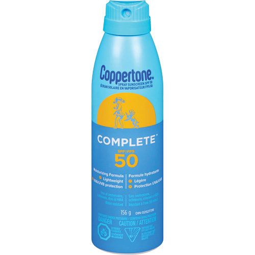 Protection solaire compl&egrave;te Coppertone, FPS 50, Vaporisateur Equipex