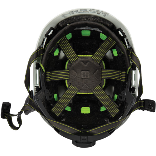 Fibre Metal Climbing Style Safety Helmet, Meets CSA Type 2, Ratchet Suspension, Vented Equipex