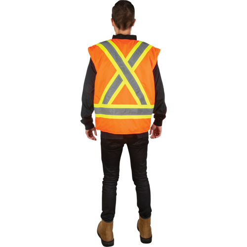 Parka d'hiver imperm&eacute;able 7-en-1, Orange haute visibilit&eacute;, 3T-Grand Equipex