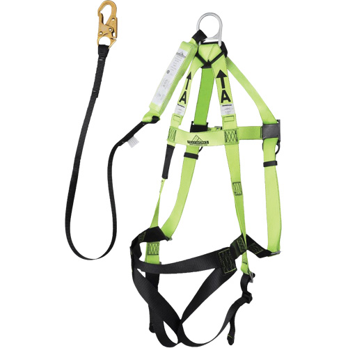 FBH-10000A5440-4 4' Class A Harness & Lanyard with 220 lbs. Capacity, Harness/Lanyard Combo Equipex