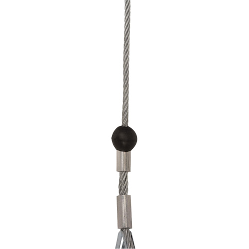 SRL-73302-20LE Cordage de s&eacute;curit&eacute; autor&eacute;tractable, 20', Acier galvanis&eacute;, Pivotant Equipex