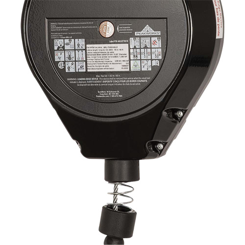 SRL-73302-60LE Cordage de s&eacute;curit&eacute; autor&eacute;tractable, 60', Acier galvanis&eacute;, Pivotant Equipex