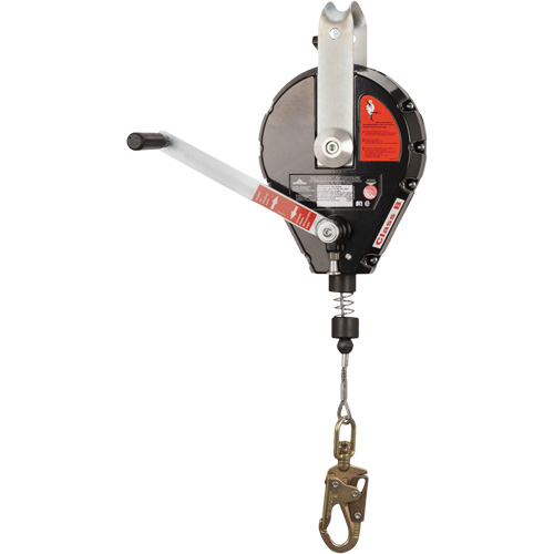 SRL-73303-60 Cable Self-Retracting Lifeline with Recovery, 60', Galvanized Steel, Swivel Equipex