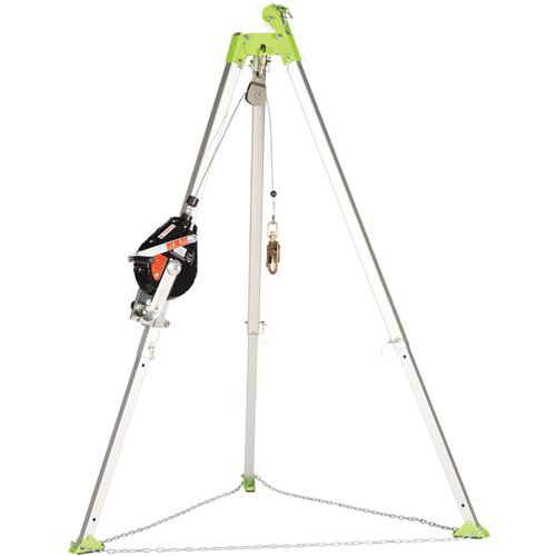 SRL-73303-60 Cable Self-Retracting Lifeline with Recovery, 60', Galvanized Steel, Swivel Equipex