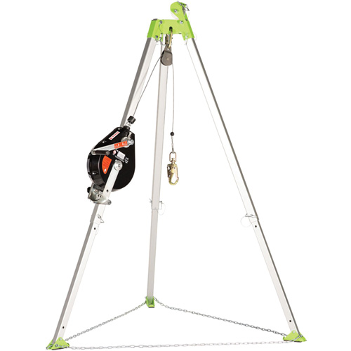 SRL-73303-96 Cable Self-Retracting Lifeline with Recovery, 96', Galvanized Steel, Swivel Equipex
