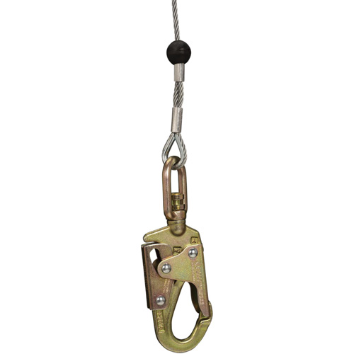 SRL-73303-96 Cable Self-Retracting Lifeline with Recovery, 96', Galvanized Steel, Swivel Equipex