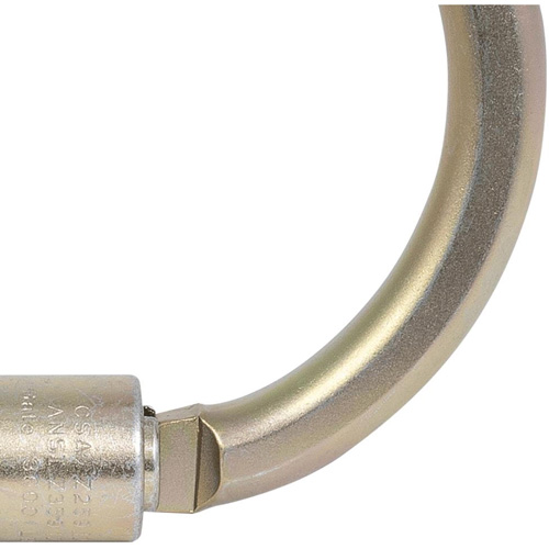 CP-04011-1 Zinc Plated Carabiner with 2" Gate Opening, Steel Equipex
