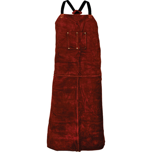 Tablier en cuir de vache Tillman 3842, Salopette, 42" lo, Brun Equipex
