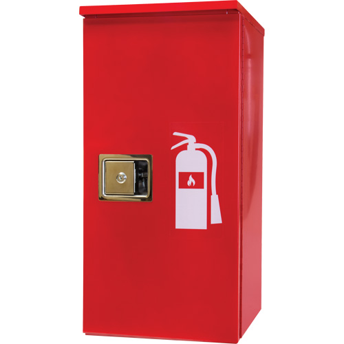 Heavy-Duty Outdoor Fire Extinguisher Cabinet, 14" W x 28" H x 10" D Equipex