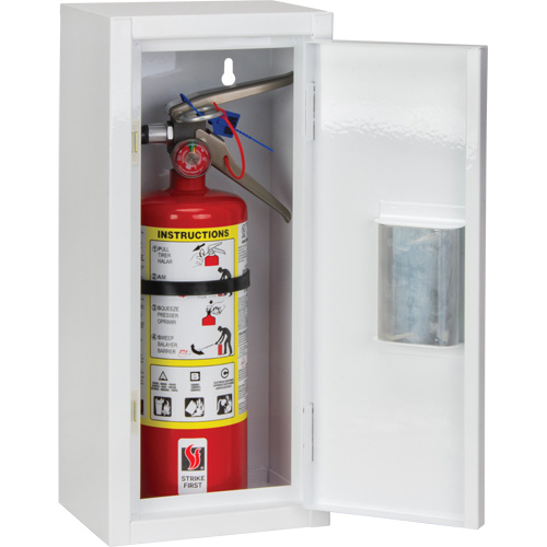 Armoire int&eacute;rieur pour extincteur, 8" la x 18" h x 6" p Equipex
