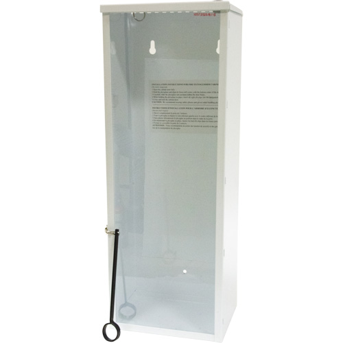 Light-Duty Fire Extinguisher Cabinet, 8" W x 22" H x 6" D Equipex