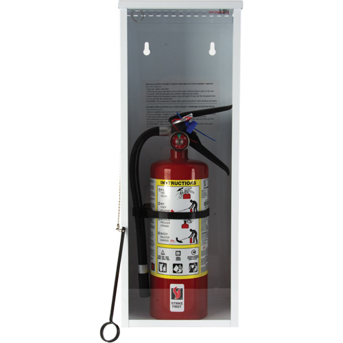 Light-Duty Fire Extinguisher Cabinet, 8" W x 22" H x 6" D Equipex