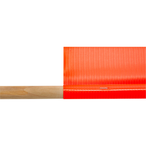 Drapeau de s&eacute;curit&eacute; routi&egrave;re, Mailles, Avec manche Equipex